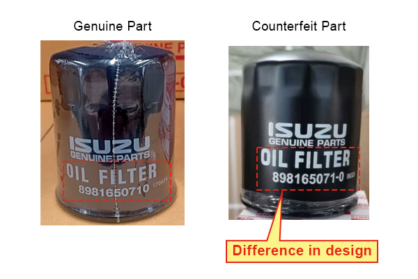 Difference in design